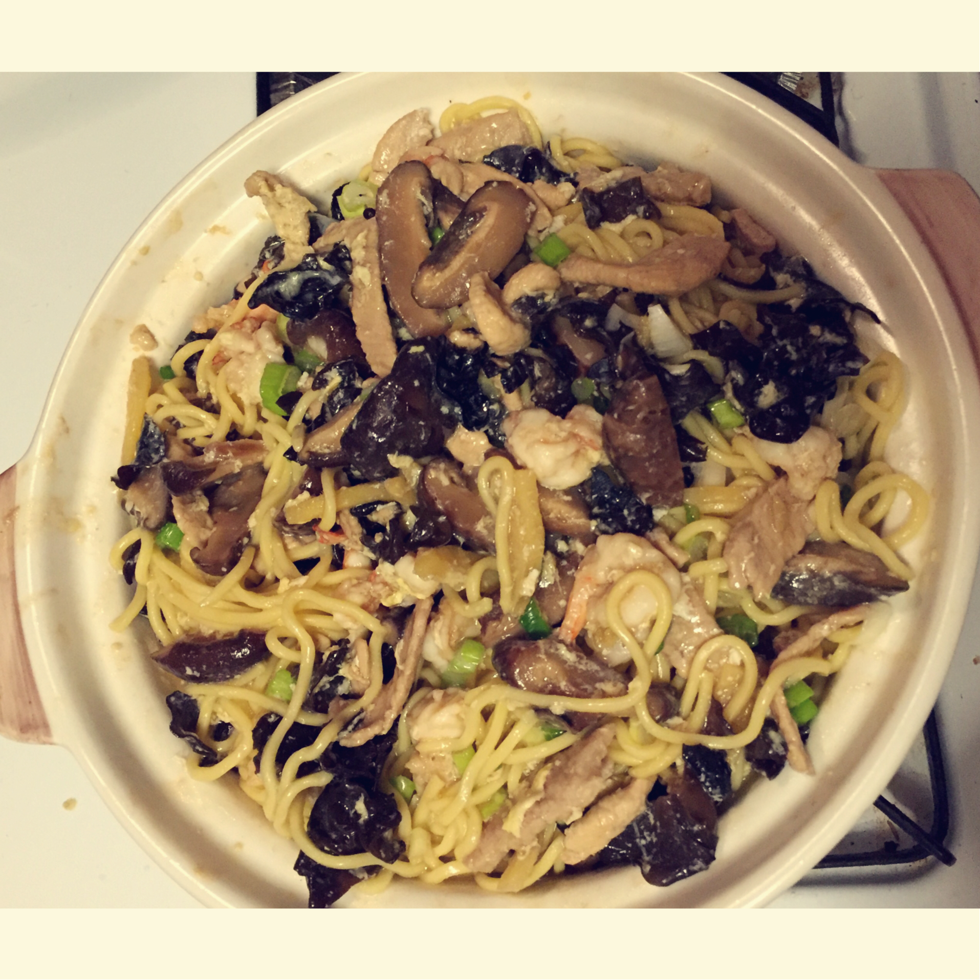 虾仁香菇打卤面