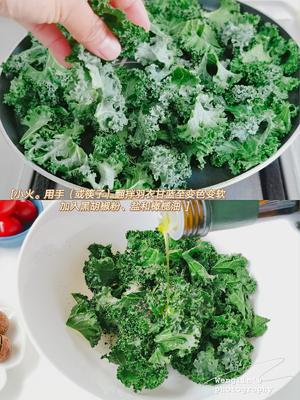 减脂蔬菜之王6⃣羽衣甘蓝好吃的秘诀是…的做法 步骤4