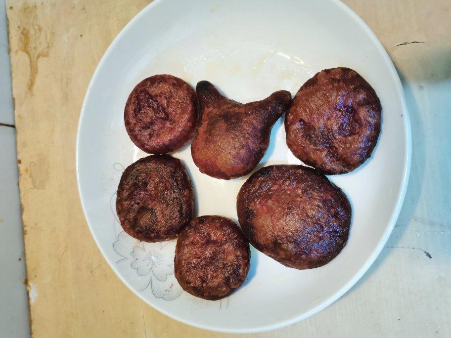 不用炸  比南瓜饼好吃的紫薯饼