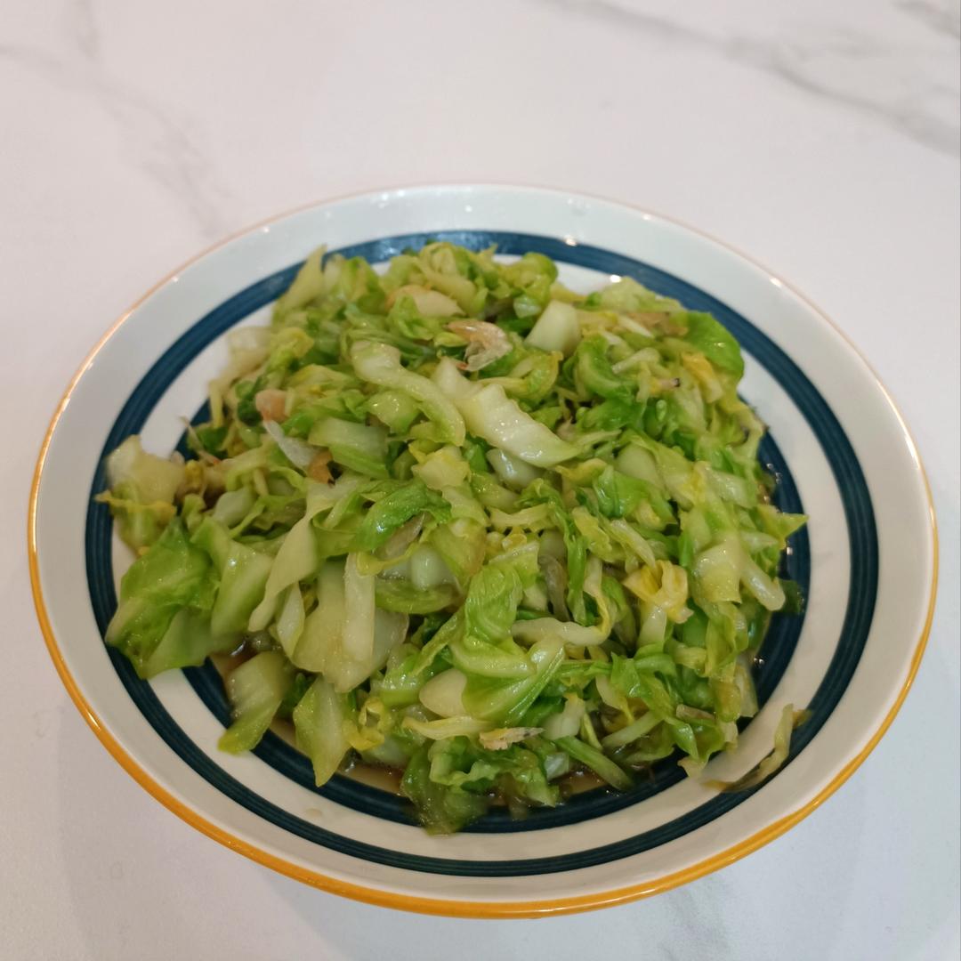 虾皮炒圆白菜
