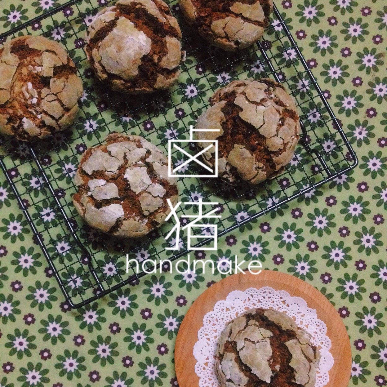 抹茶奶酪巧克力曲奇 Matcha Cream Cheese Choc Cookies