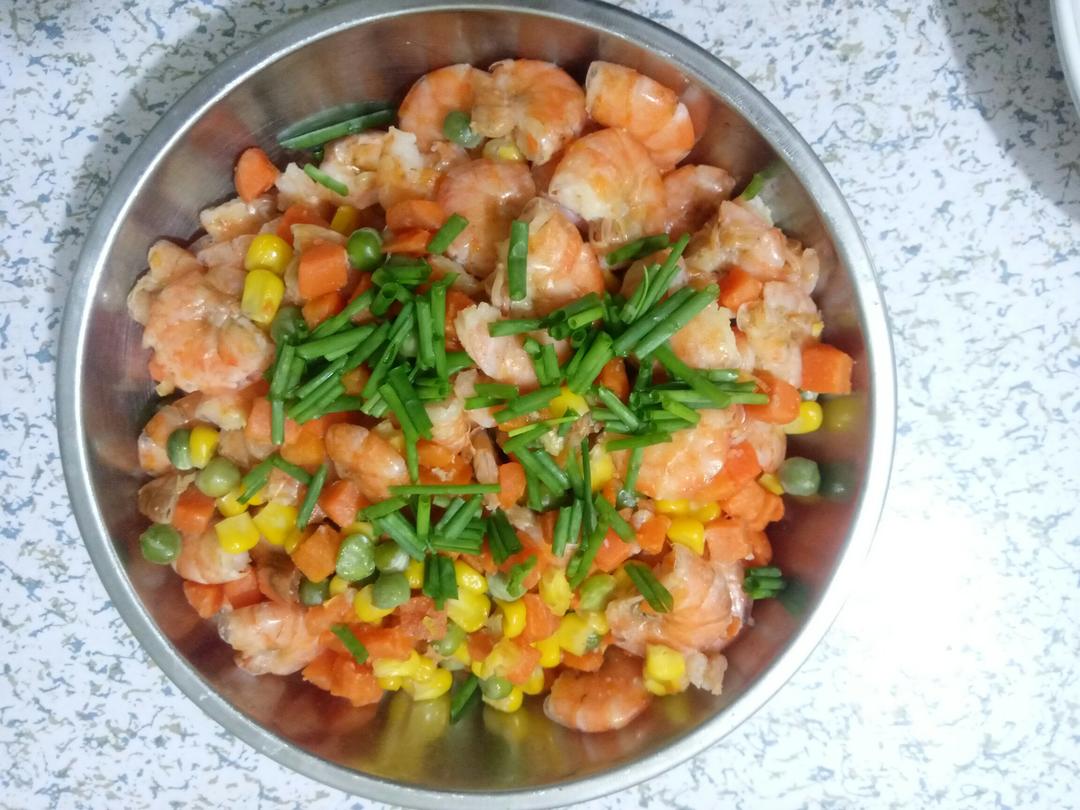 三色炒虾仁