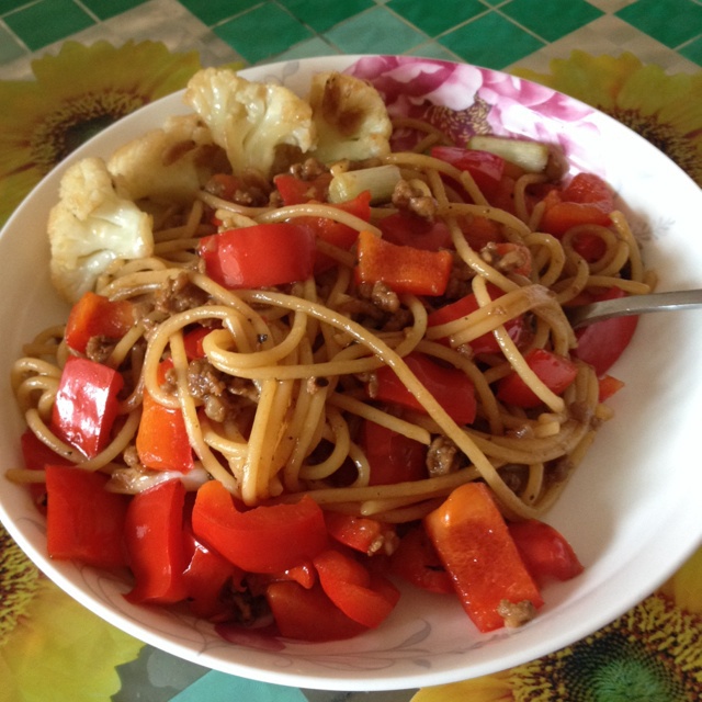 黑椒牛肉炒意大利面