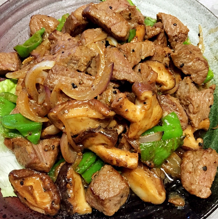 黑蒜子牛肉粒