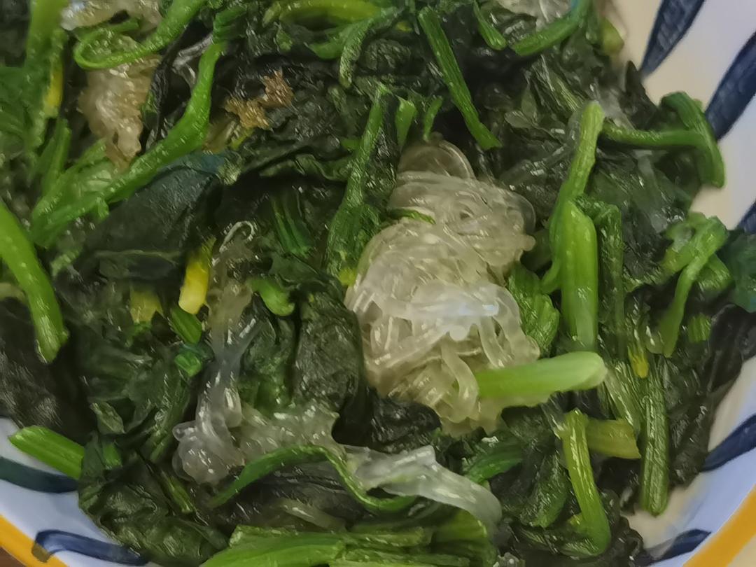 素炒菠菜粉