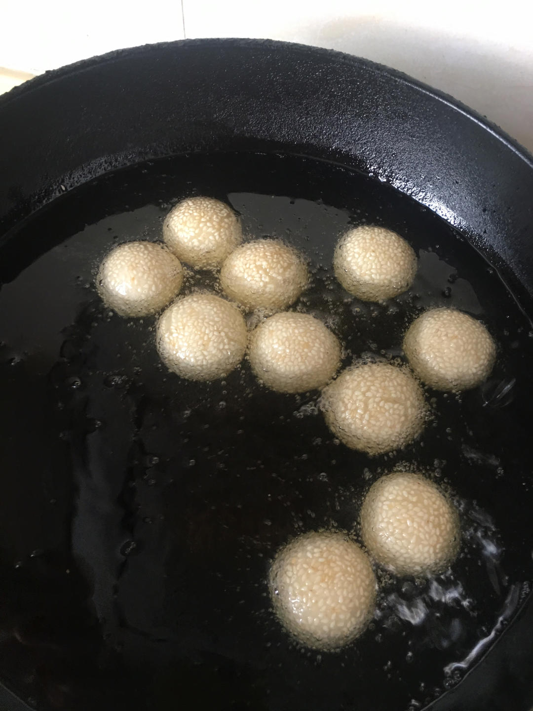 自制空心麻圆
