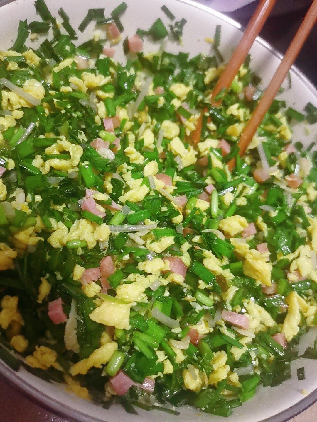 不出水的韭菜鸡蛋饺子馅