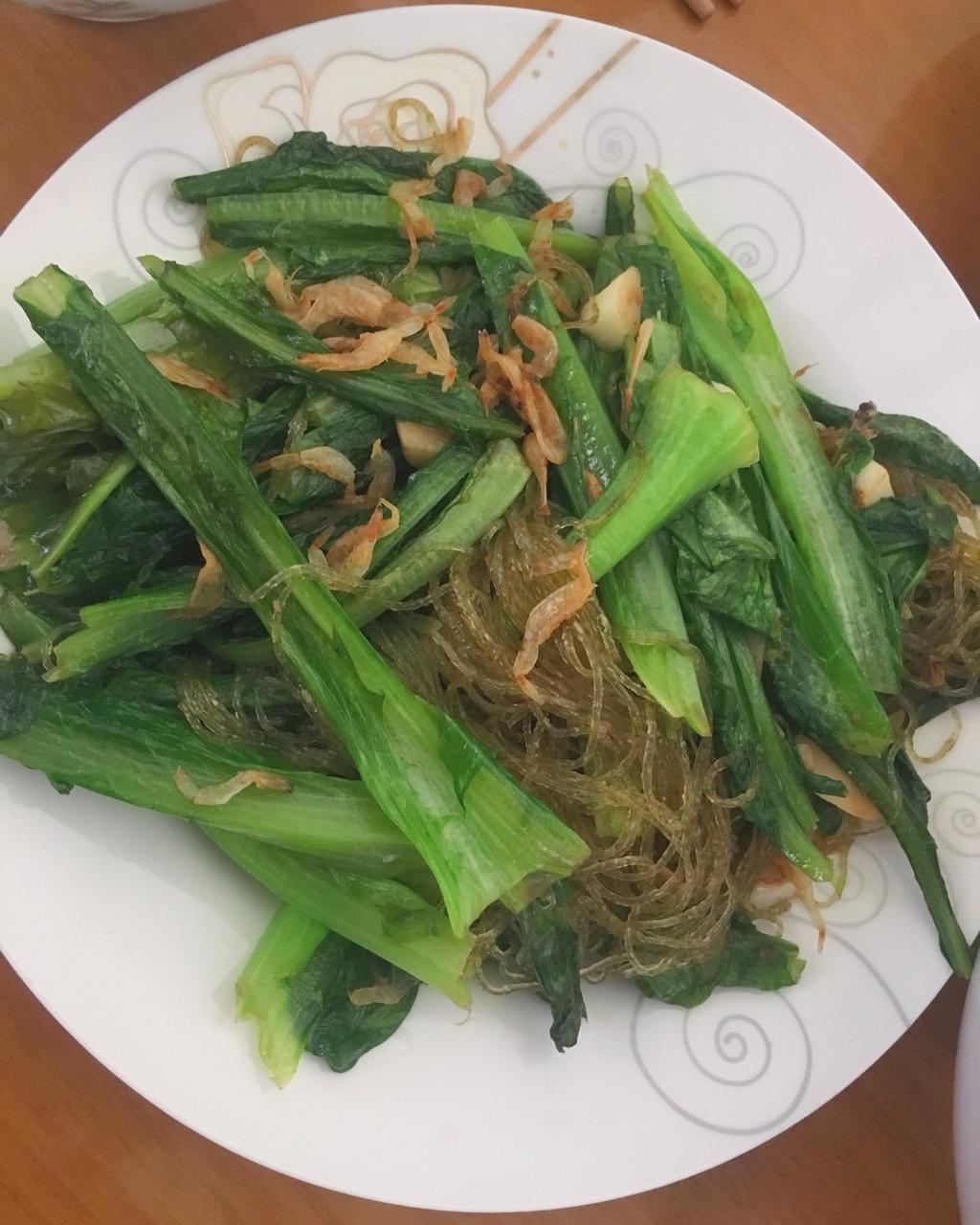 虾皮粉丝油麦菜