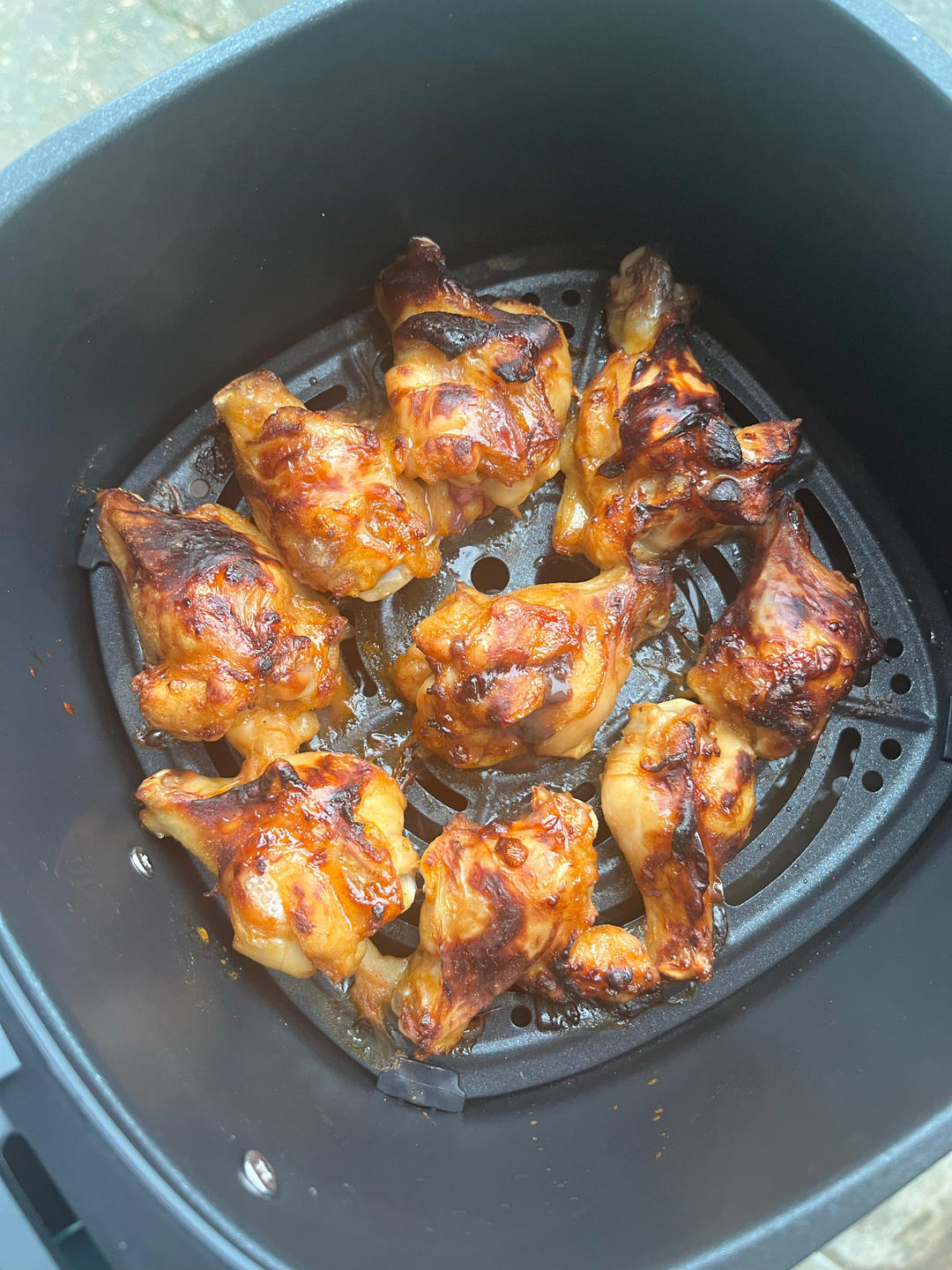 空气炸锅炸鸡腿，好吃到同事都来要教程