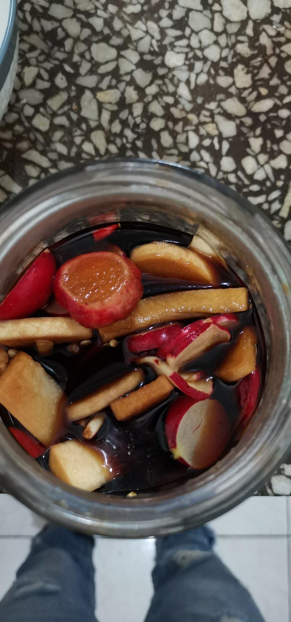 三步爽口酸酸辣辣腌萝卜片小咸菜