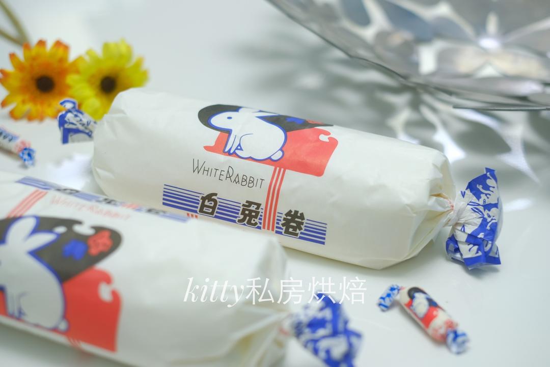 大白兔奶冻蛋糕卷 蛋白卷