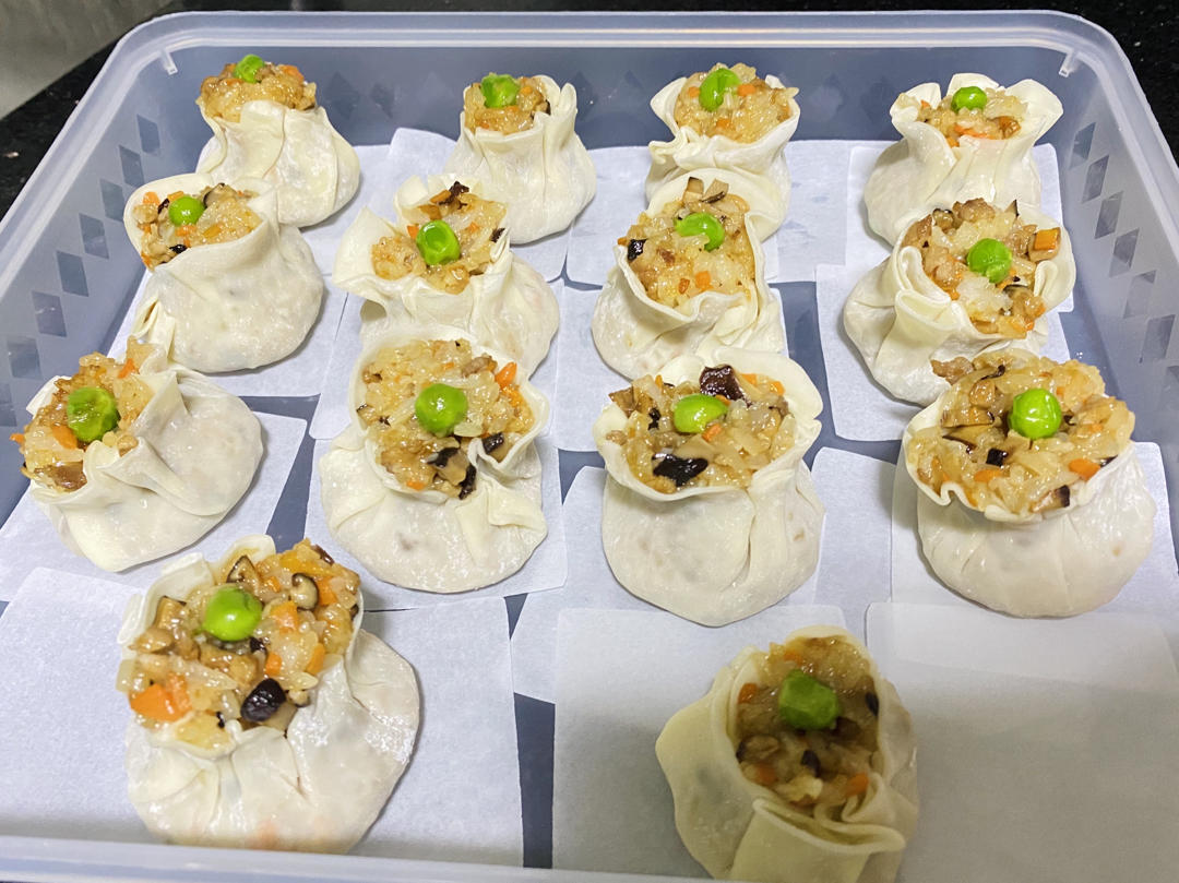 简易糯米烧卖（附烧卖包法）