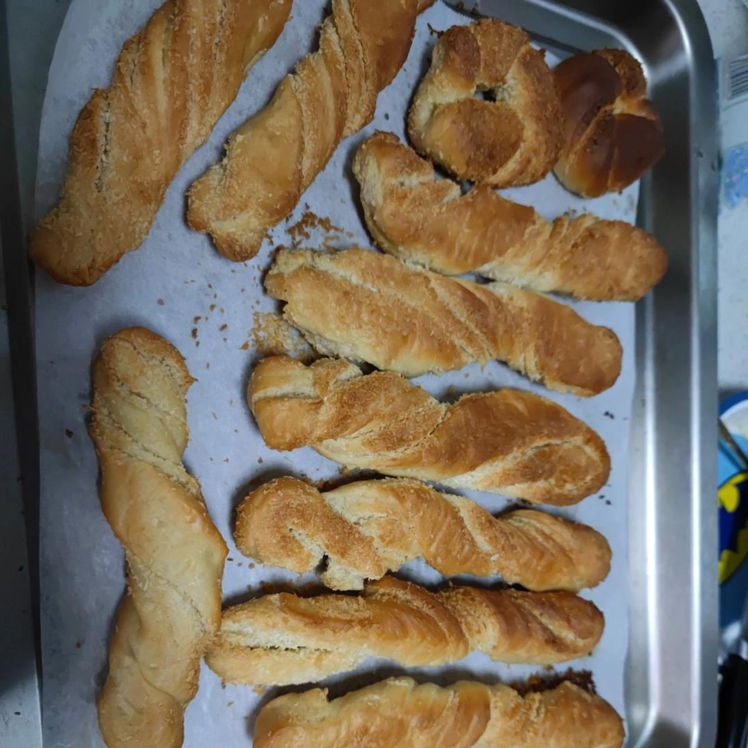 椰蓉面包棒 | 附自制椰蓉馅 两种整形方法