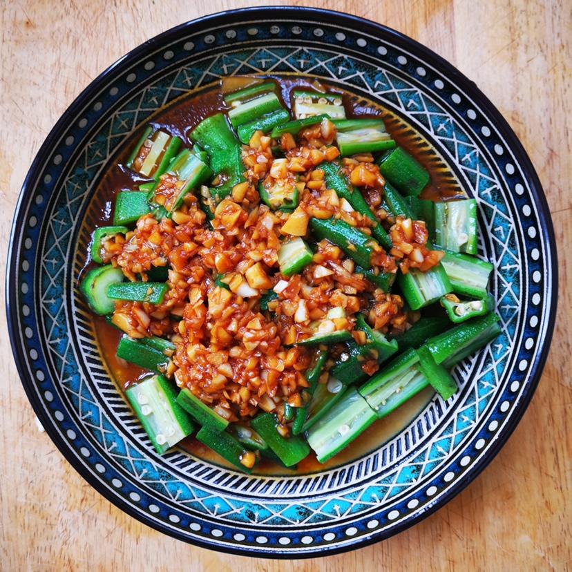 秋葵最好吃的做法，蒜香秋葵