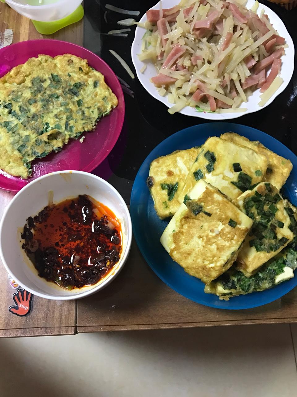 nun香 nun香 の 韭菜煎豆腐