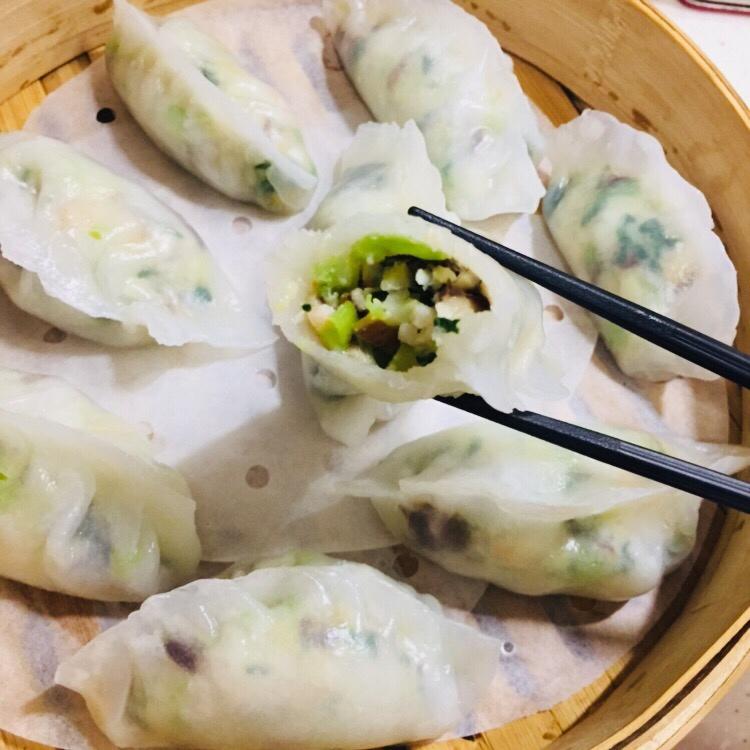 鲜虾青菜水晶饺【曼食慢语】
