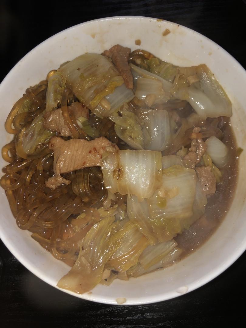 五花肉白菜炖粉条