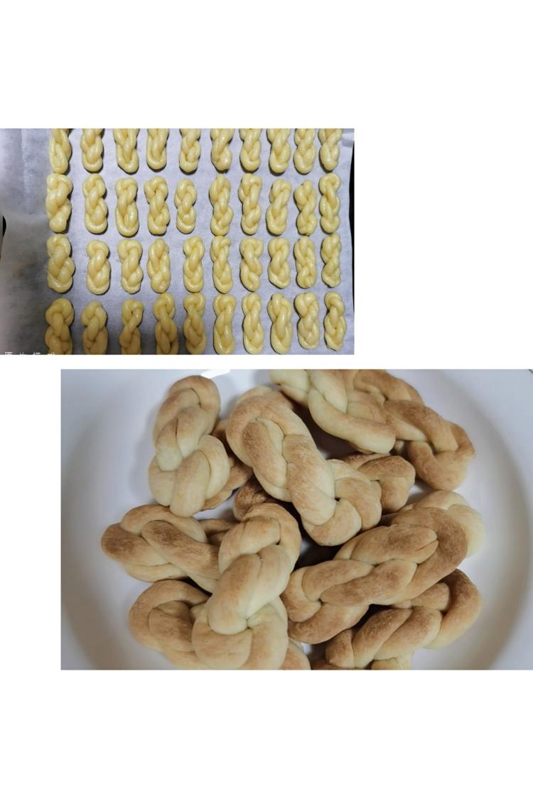 烤箱版椰香小麻花，低糖少油的健康零食