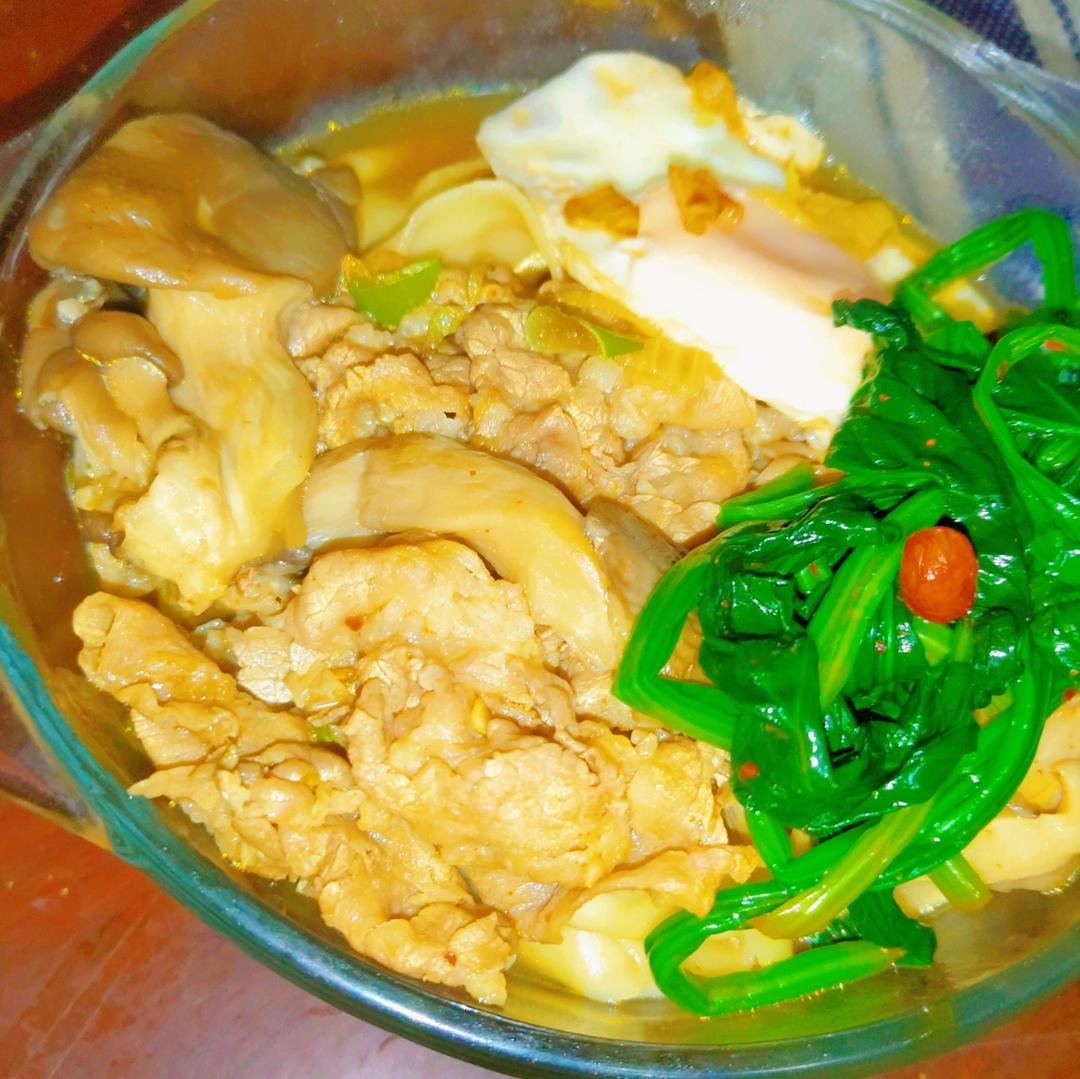 冬季暖身丨平菇肥牛面