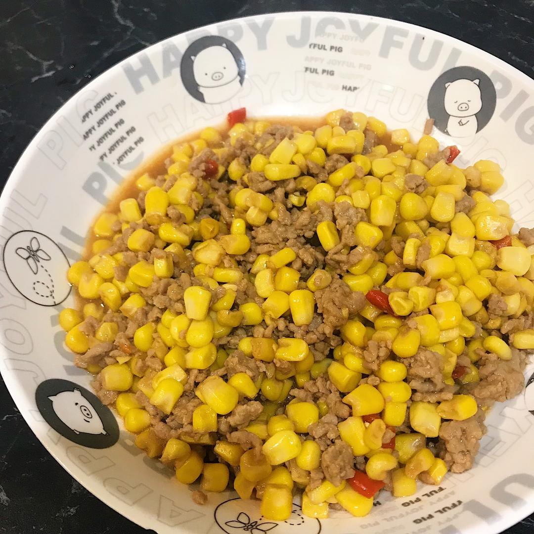 玉米炒肉末【超级下饭的快手家常菜】