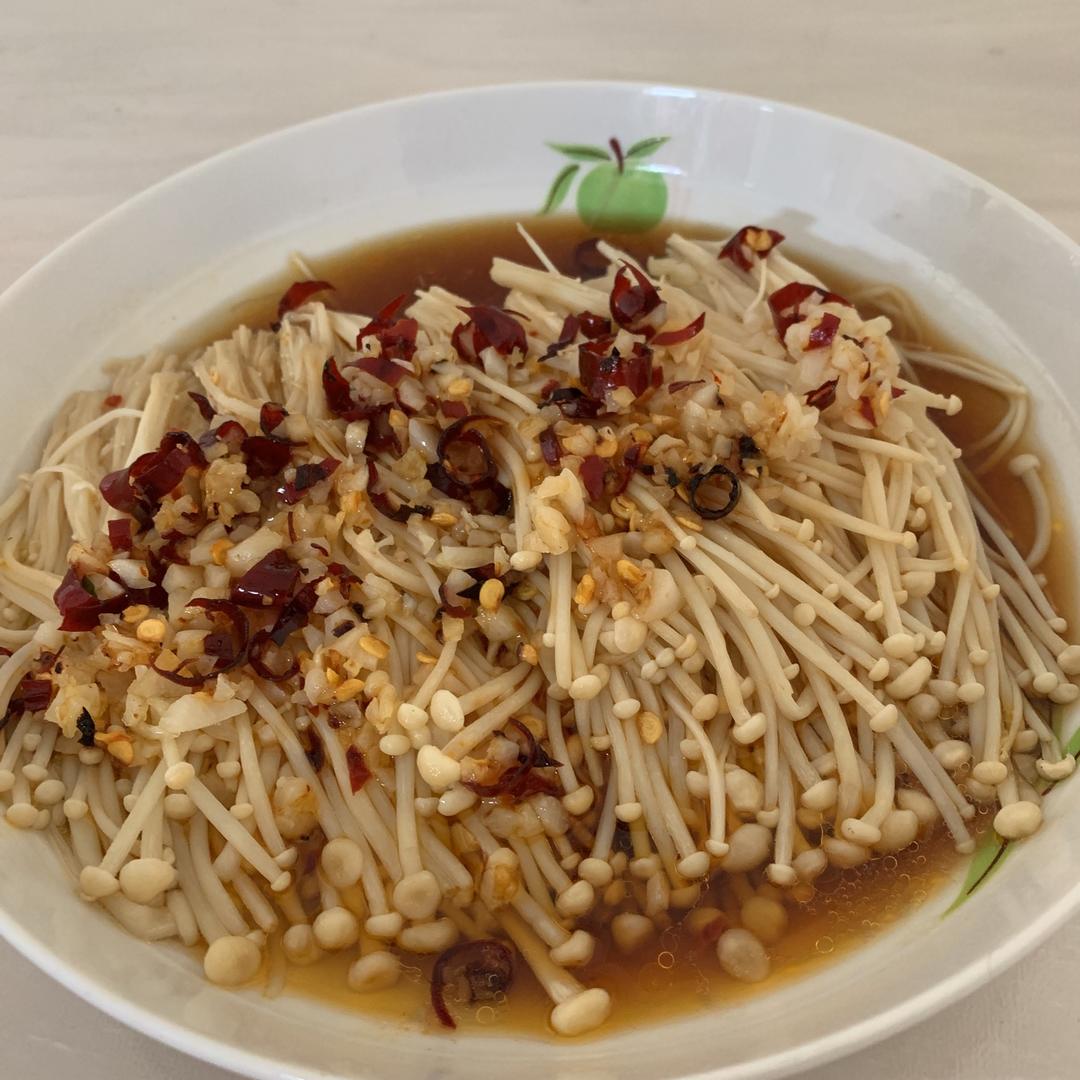 蒜蓉蒸金针菇