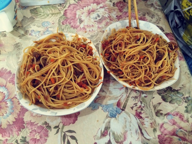 超级美味正宗的意大利番茄肉酱面