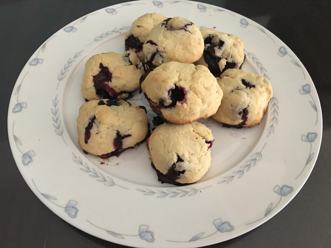 外酥内软❗️好吃到爆的蓝莓爆浆曲奇🍪巨简单