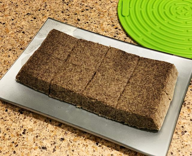 黑芝麻紫米糕(小美版)的做法