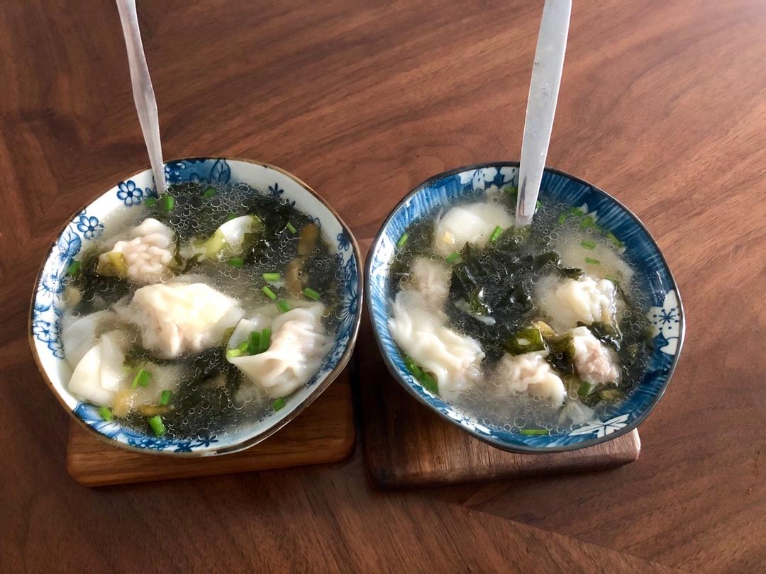 鲜肉馄饨（附包馄饨视频。）