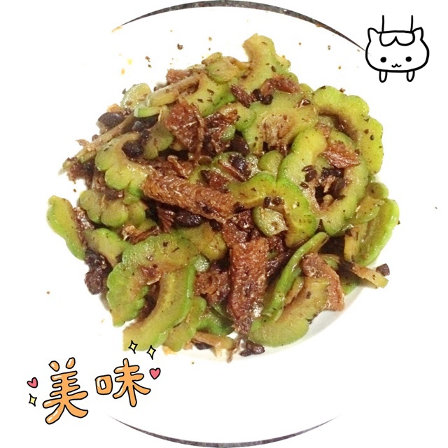 豆豉鲮鱼炒苦瓜