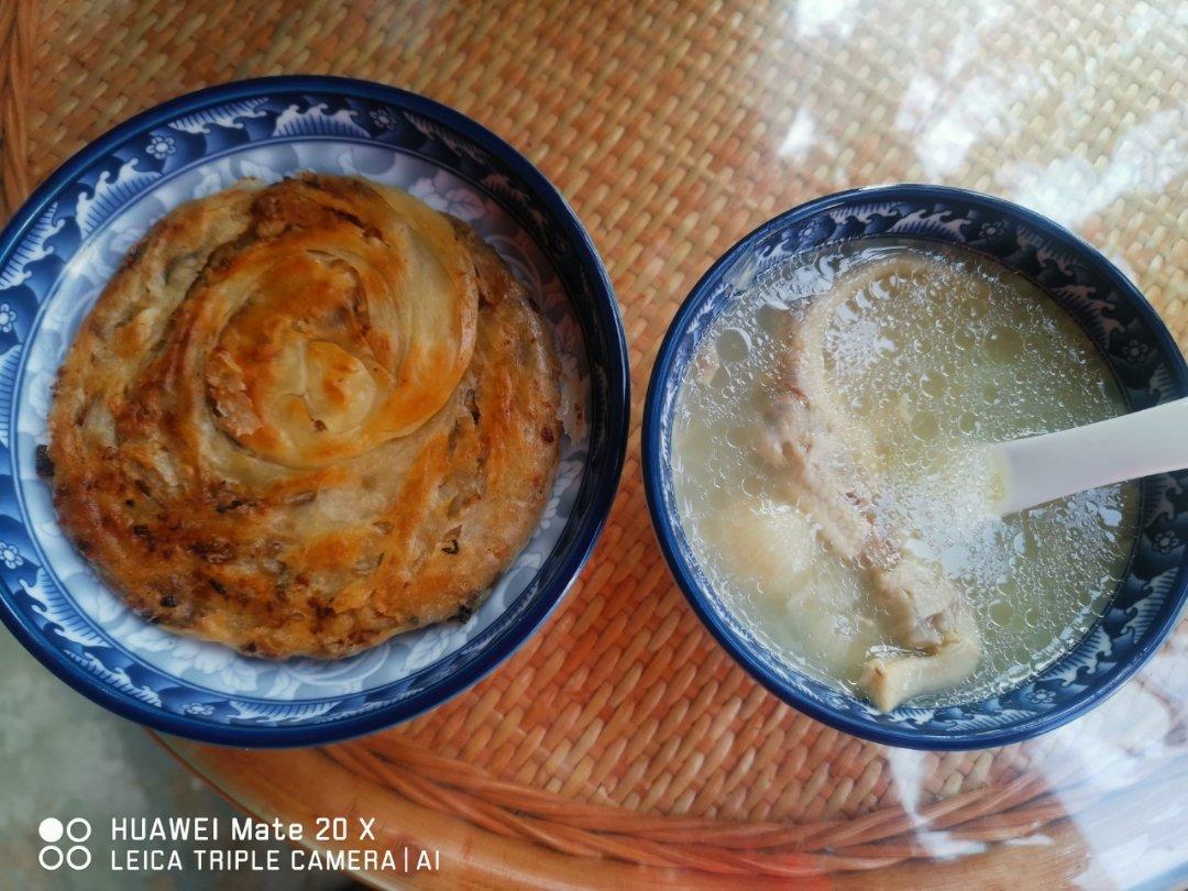 香酥千层饼，葱油饼，酥掉渣了