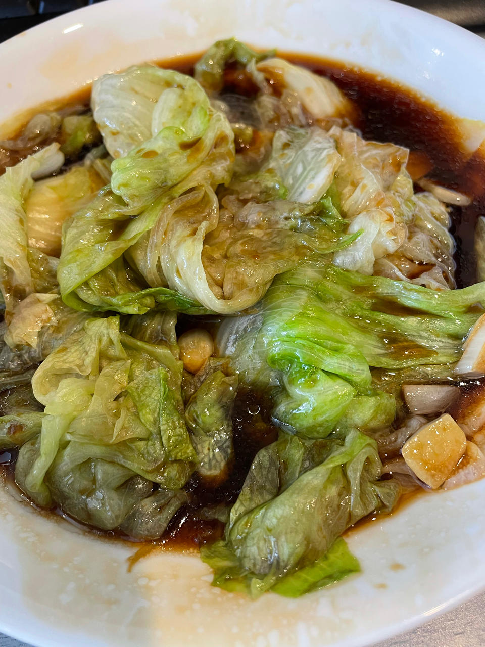 白灼西生菜