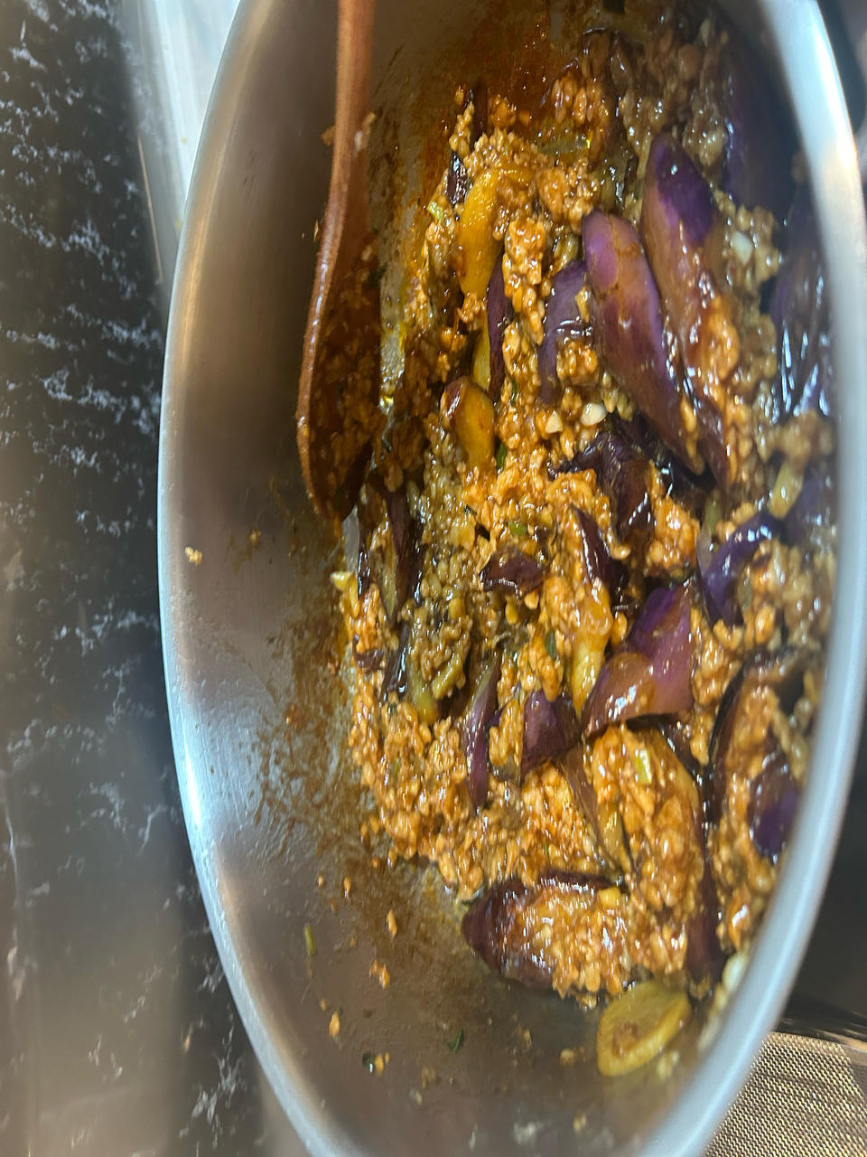 超级下饭酱香味肉末茄子