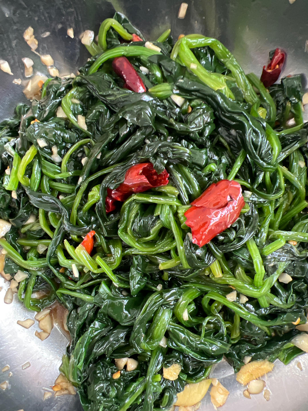凉拌菠菜(家传秘方)