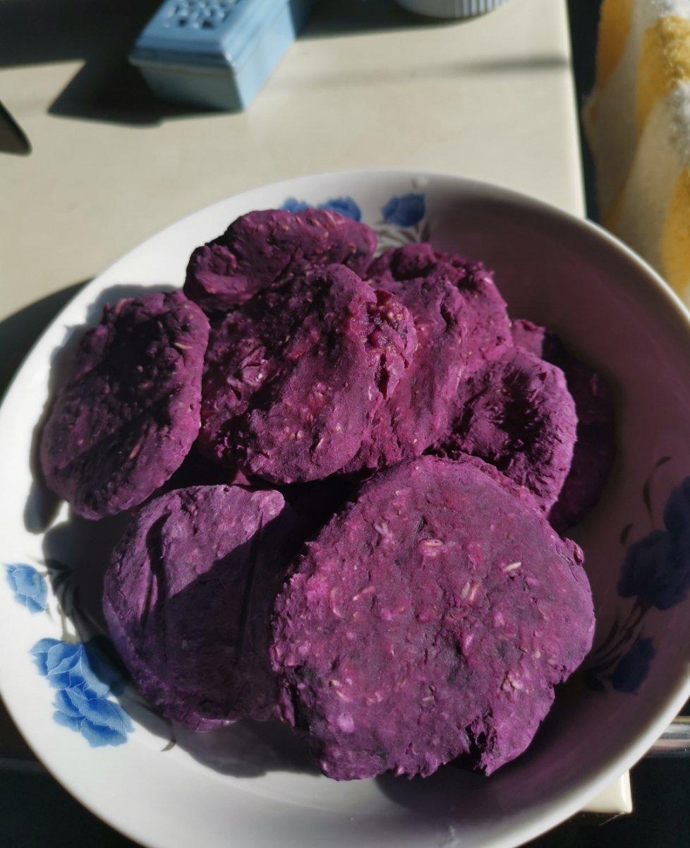 紫薯燕麦饼