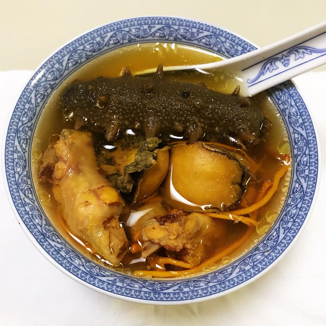 大丽花吖做的【小森妈妈菜谱】海参鲍鱼虫草花炖乌鸡