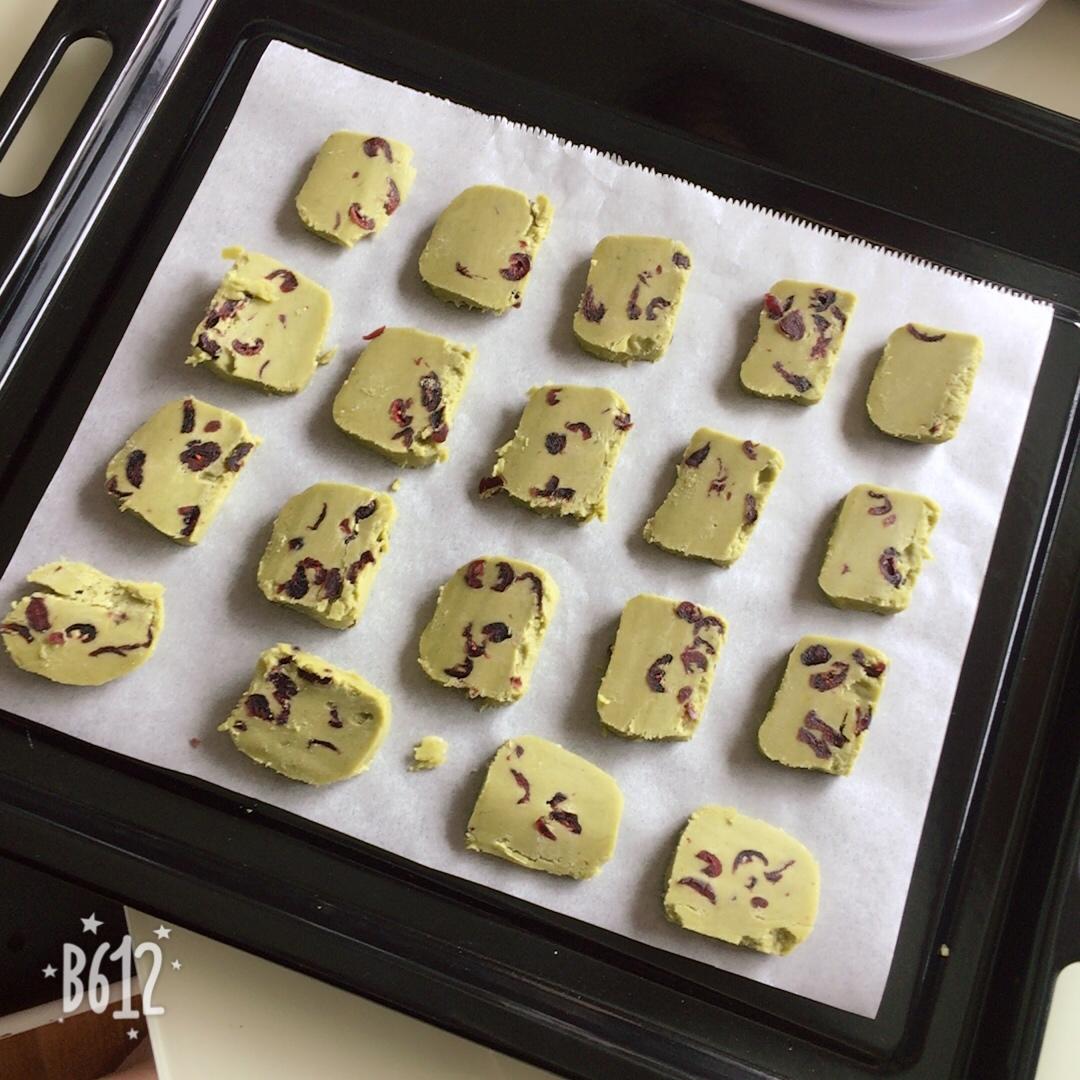 抹茶蔓越莓饼干