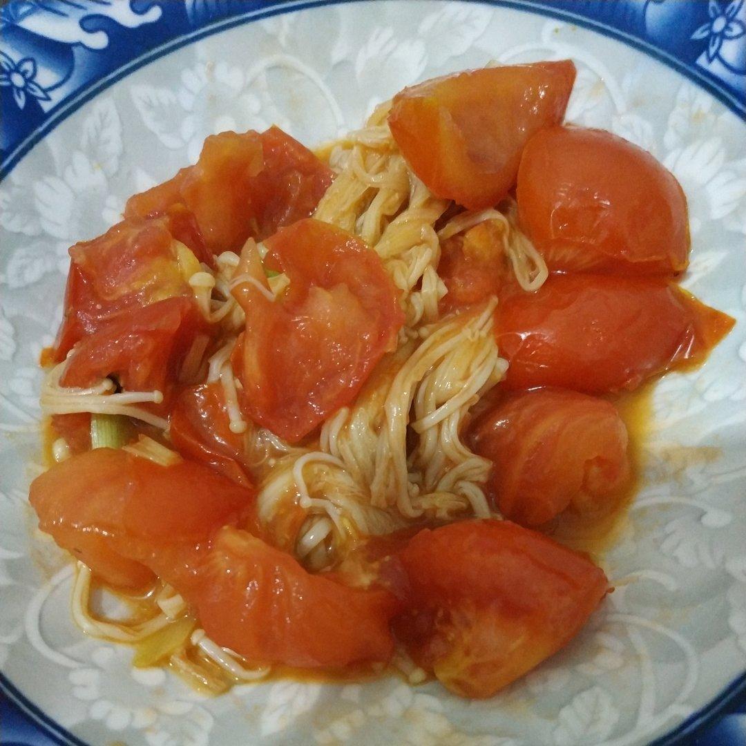低脂低卡～营养又下饭的番茄金针菇
