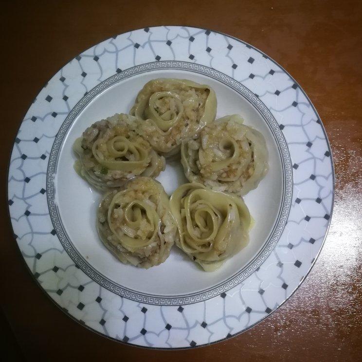 饺子皮玫瑰花饺子