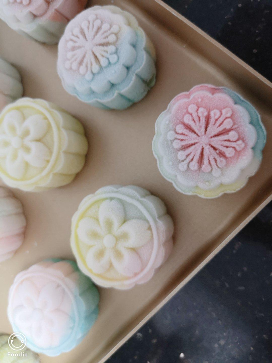 好吃到哭的冰皮月饼（细腻绿豆沙/榴莲）