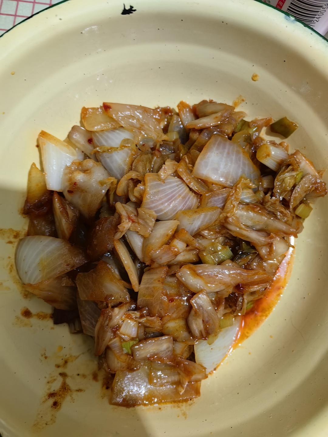 辣白菜炒五花肉