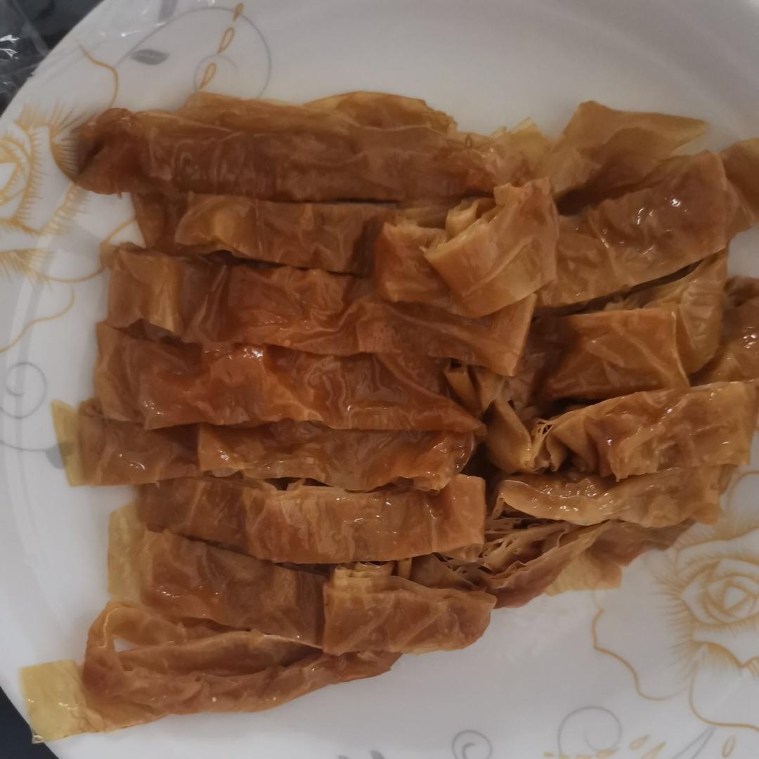 豆腐皮做素烧鹅