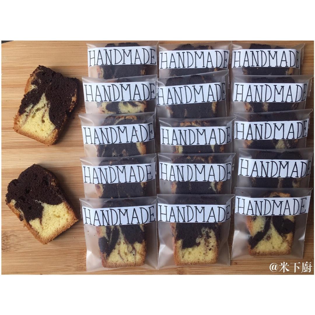 香草黑巧大理石磅蛋糕 vanilla & dark chocolate pound cake