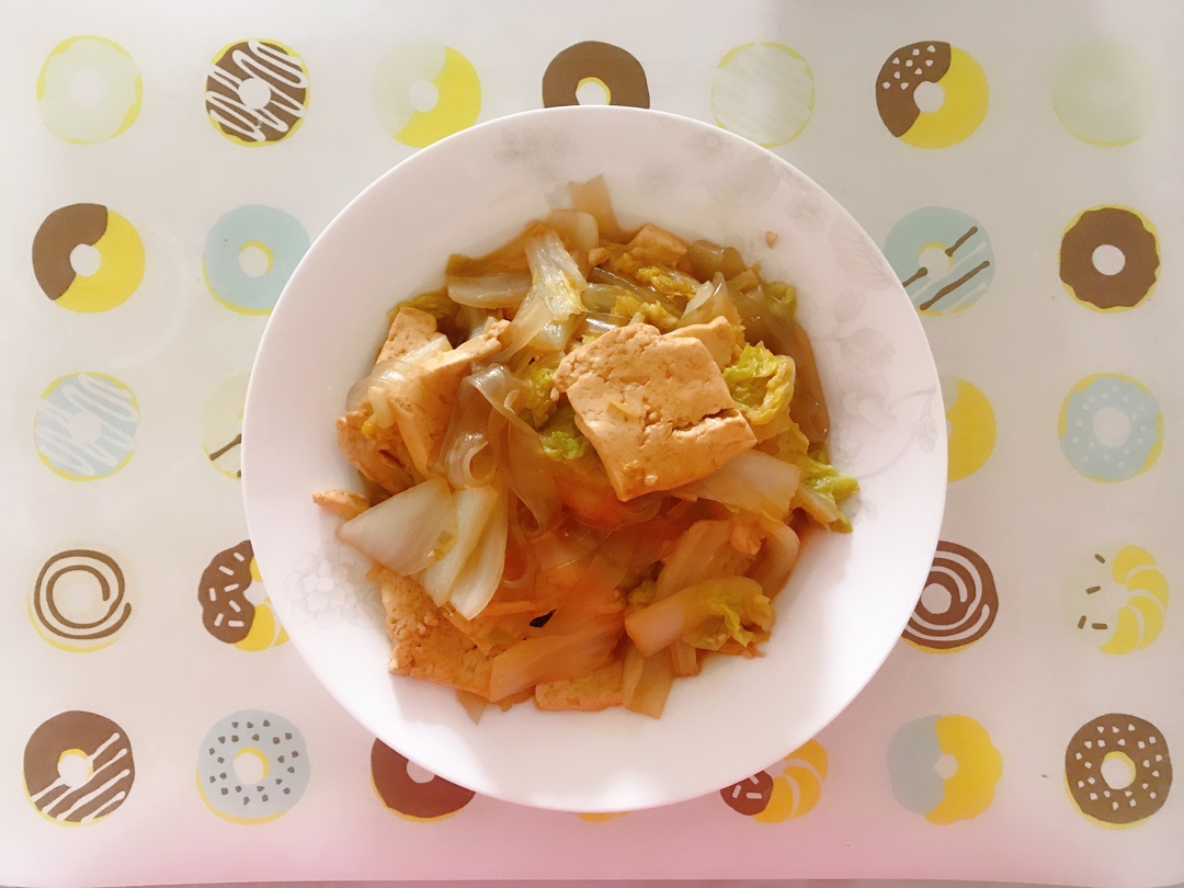 白菜豆腐炖粉条