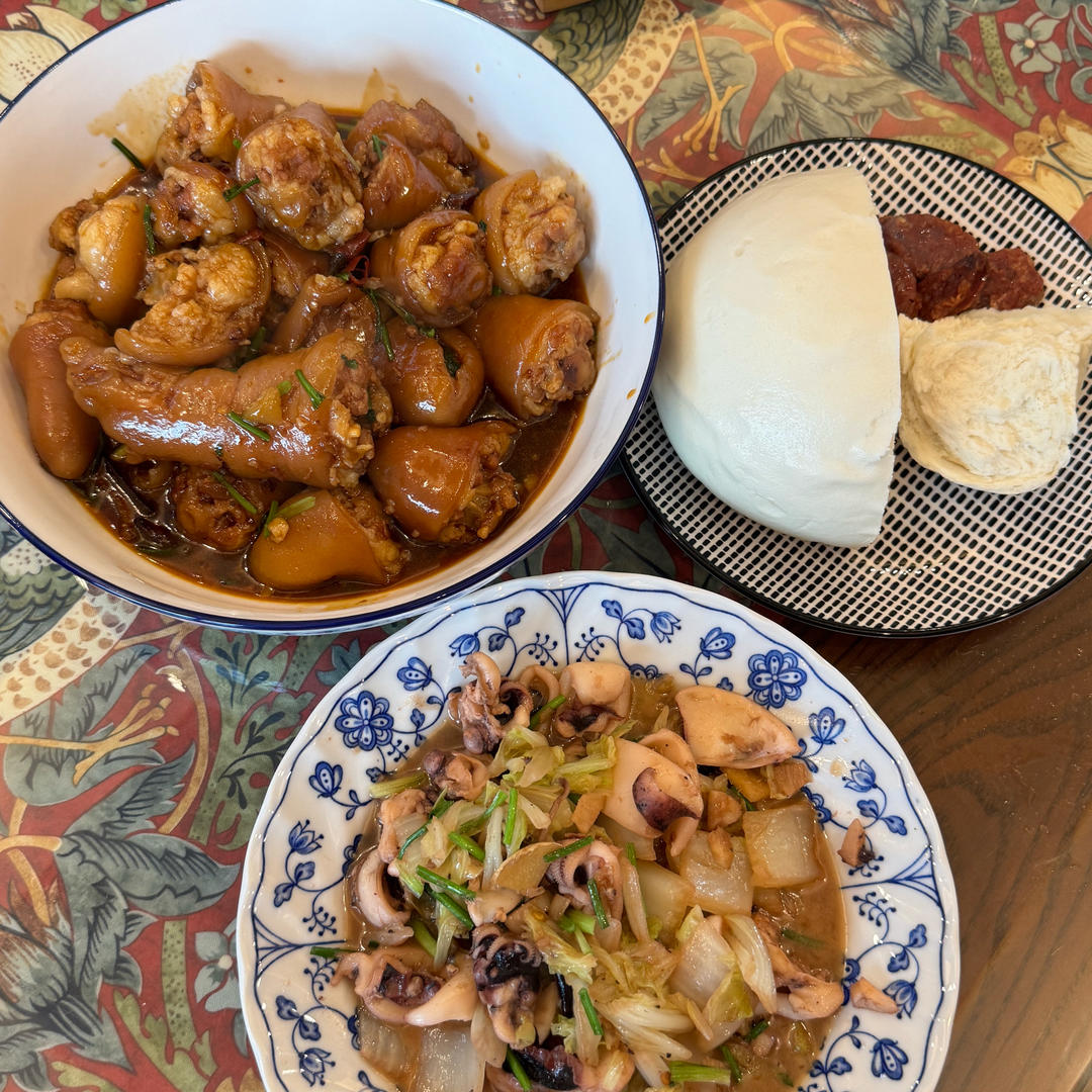 红烧猪尾巴【无油。微辣。