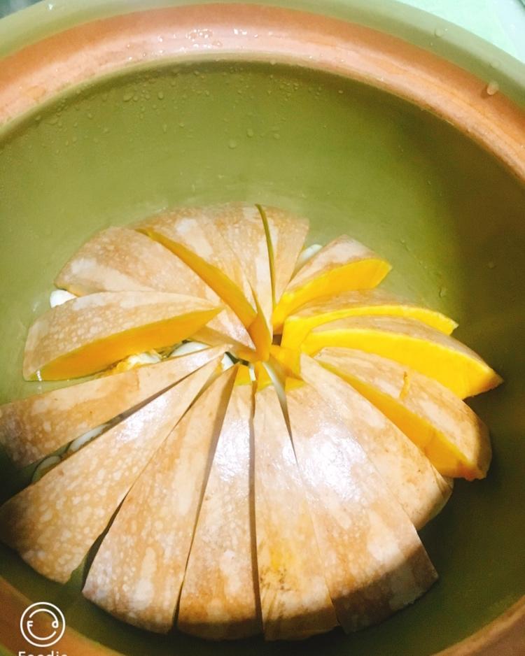 改良版的蒜香南瓜煲