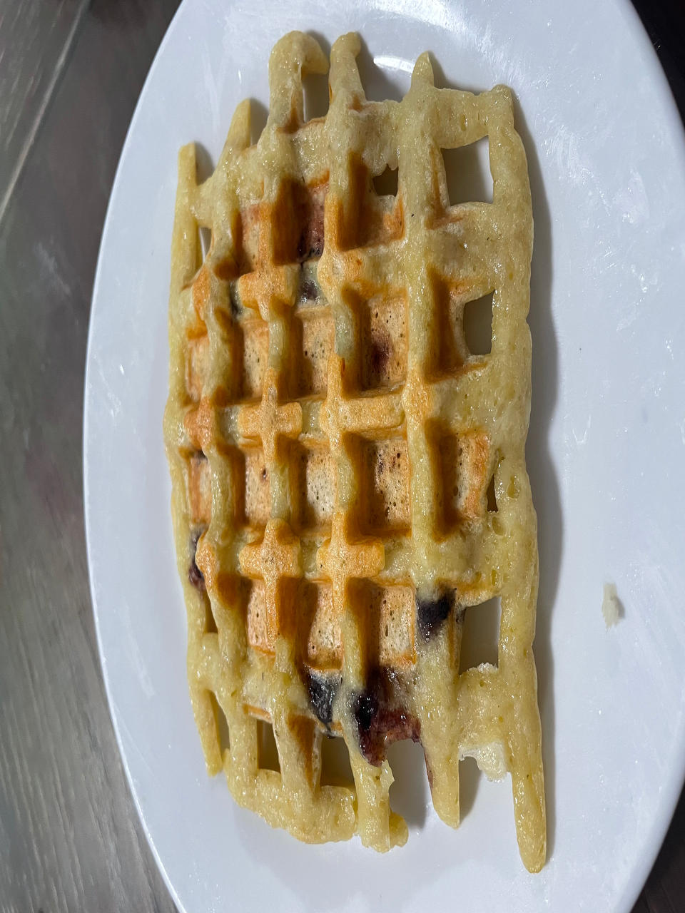 最松软的香蕉华夫饼