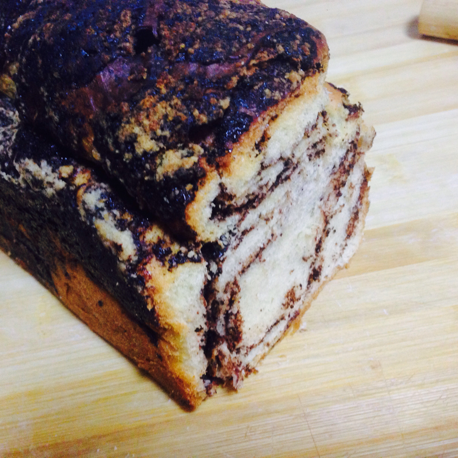 巧克力巴布卡面包Babka bread