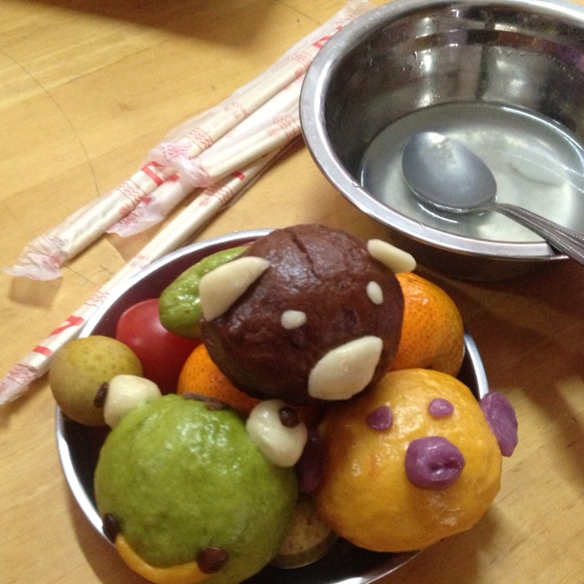 仿思念中华面点小熊豆包