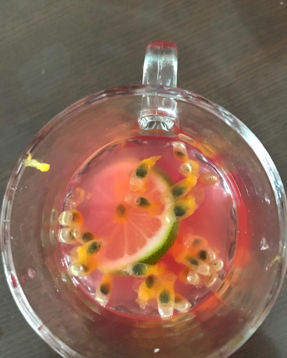 快手百香果蜂蜜果茶